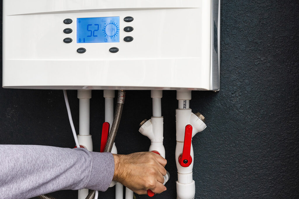 Tankless installation water heater